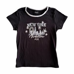 New York NYC Baby Tee Old Navy | Women's Small Girls XL